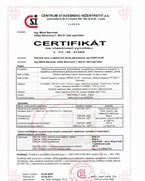 Certifikát Okna IV88a