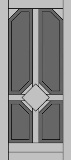 Dřevěné dveře Kristýna